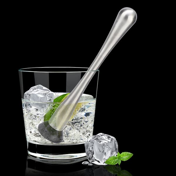 Cocktail Muddler i rustfritt stål, Bar Slitesterk Isknuser Hammer Drikkeblander