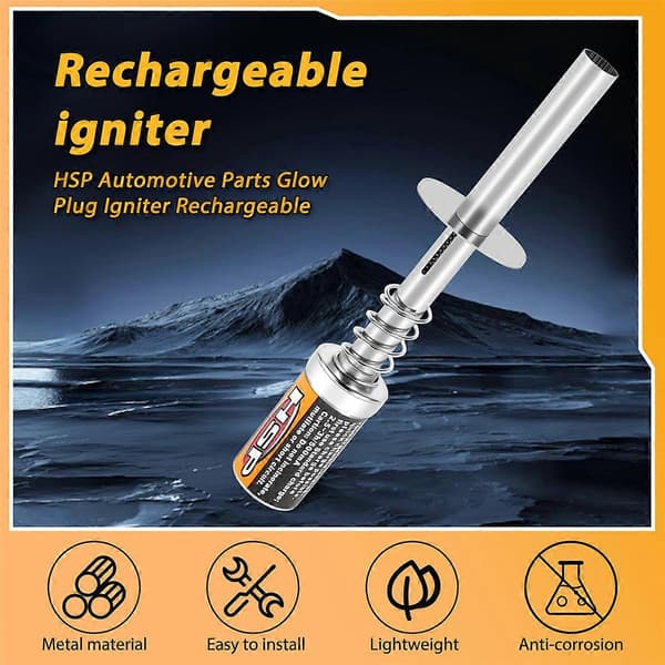 Til 80101 1800MAh 1.2V Gløderørstænder til RC Bil 1/8 1/10 80101 Genopladelig Gløderørstænder - Ikke Oplader