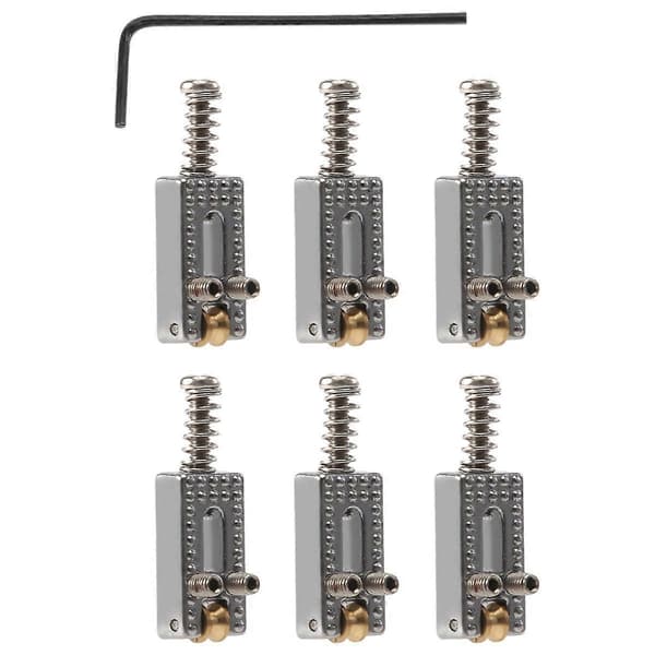 6 rullande tremolostallar med nyckel för Strat Tele elgitarr