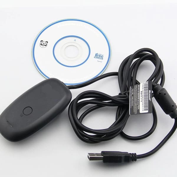 X-360 trådløs spillkontrollmottaker USB-adapter for Xbox 360 trådløs kontroller kompatibel med Windows PC-system