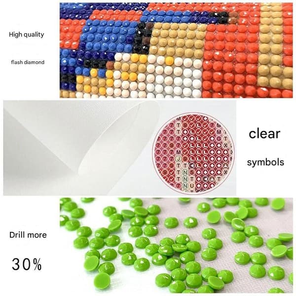 Diamantmålning / Diamantmålning 30x40cm - Multicolor D