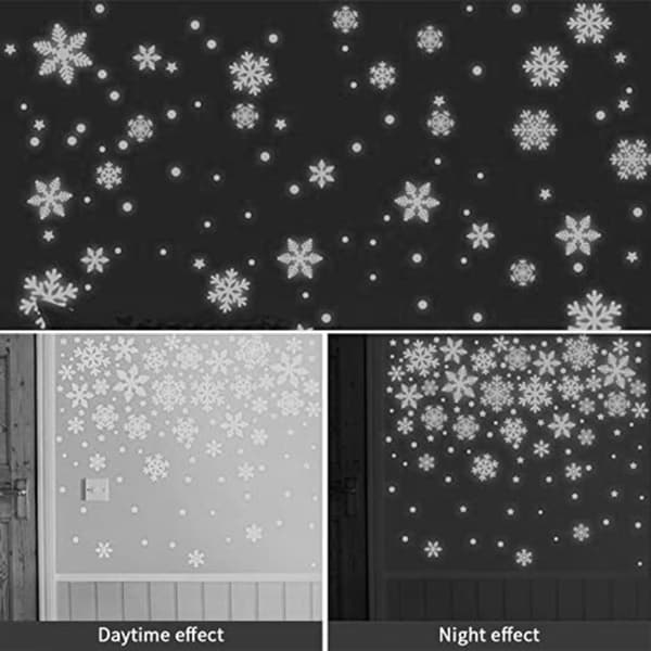 Jul Snöflinga Väggdekaler