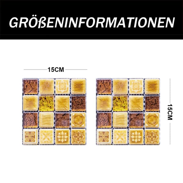 Kakeldekaler, Mosaik Köksväggdekaler för DIY, Badrum