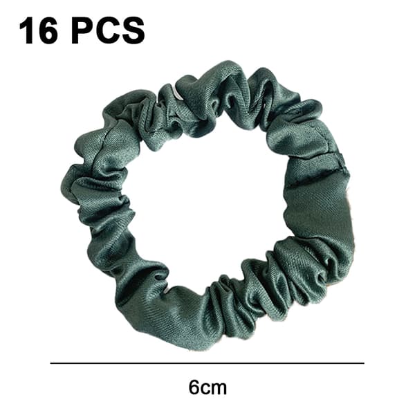 16 stk sateng hårstrikker for søvn, natt-scrunchie, hårtilbehør, hårstrikk hodeplagg for kvinner, stil: Stil 5;
