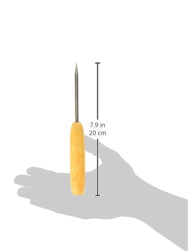 Ispikk av karbonstål med håndtak av hardtre, 19 cm