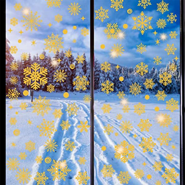 Jouluikkunatarrat, lumihiutale