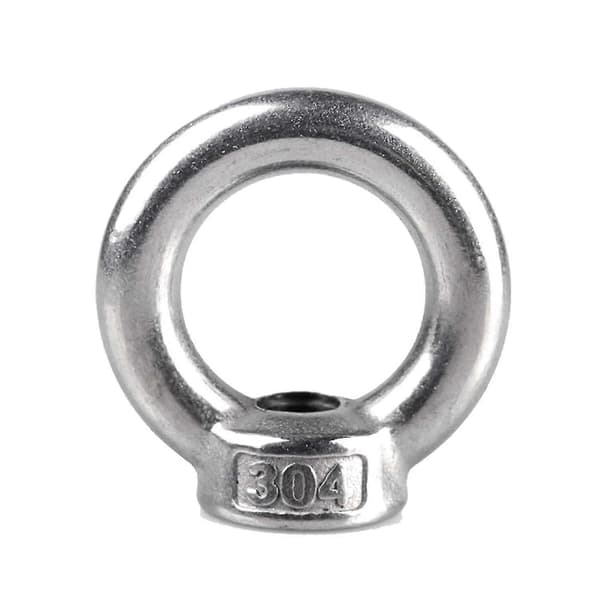 10 stk M8 øyemutter, løfteøyemutter, M8 304 rustfritt stål øyemutter, mutter med innvendig gjenge