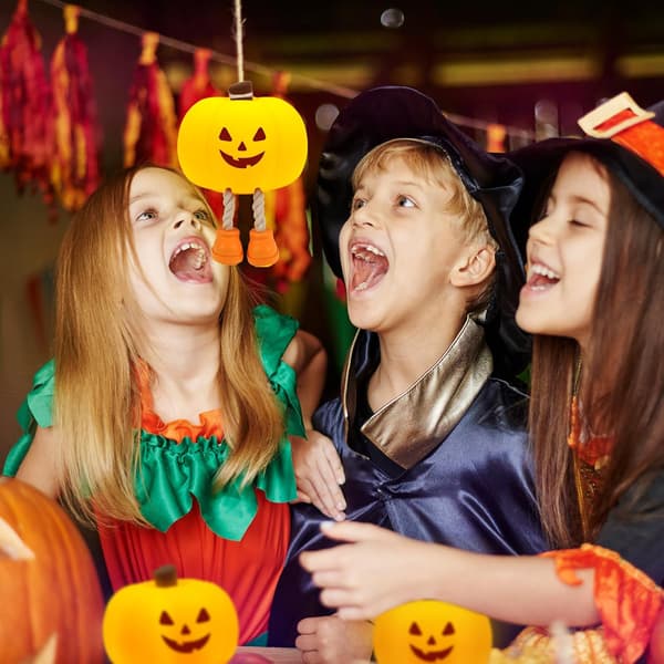Sød Halloween Græskar Natlampe Genopladelig til Børneværelset