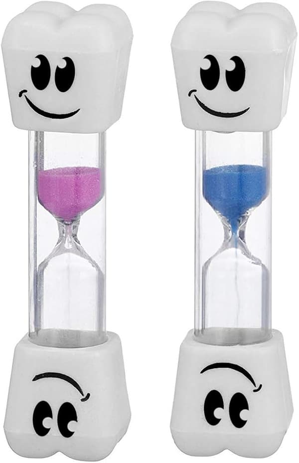 2-minuters timglas i olika färger (2-pack)