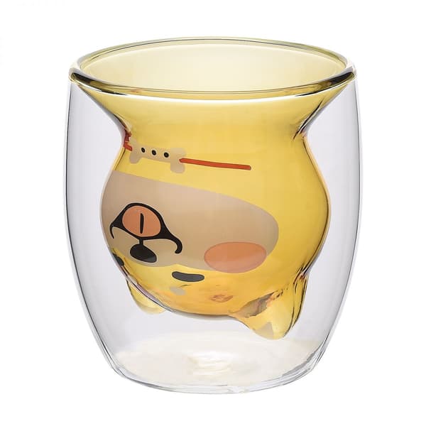 Söta Koppar Kaffe Te Glas Dricksglas Dubbelväggiga Isolerglas