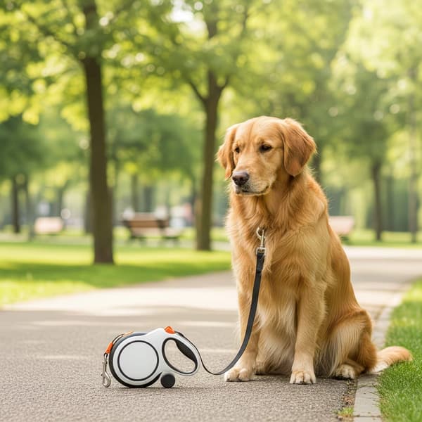 XL 8M infällbart hundkoppel, automatiskt husdjurskoppel