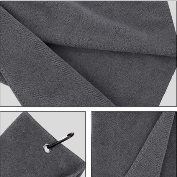 Brettet golfhåndkle, premium mikrofiberstoff, vaffelmønster