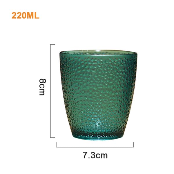 Plastikglas Brudsikkert Stabelbart, 220 ml Camping Drikkeglas