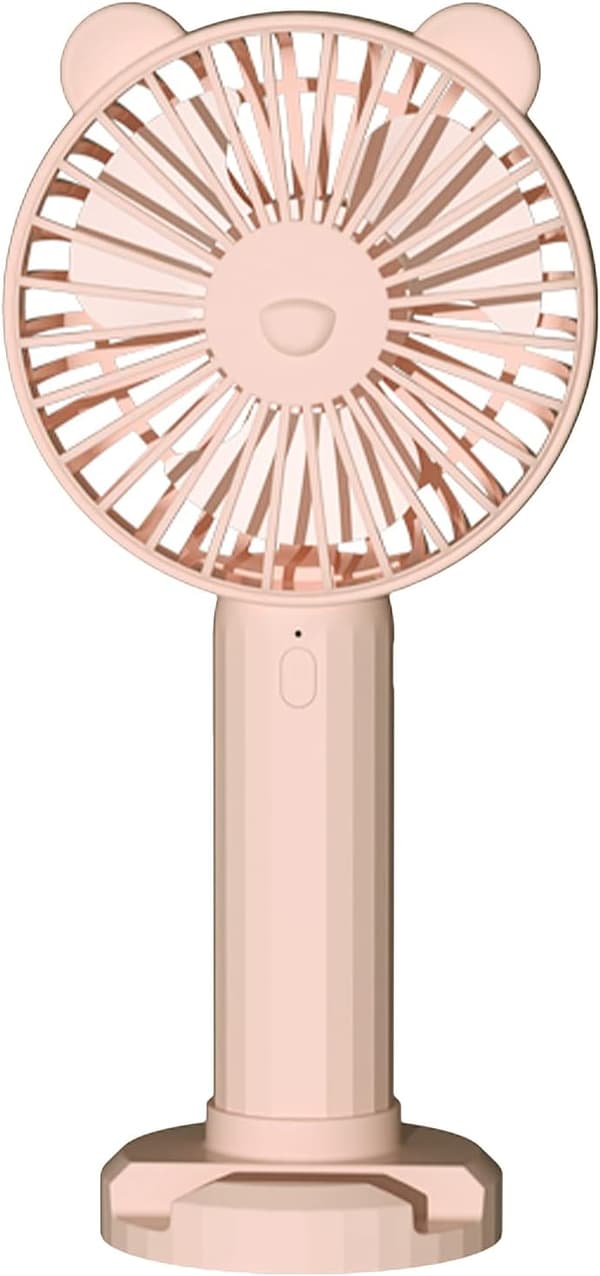Manuell fläkt, Gsedaox, 3 hastigheter, Rosa