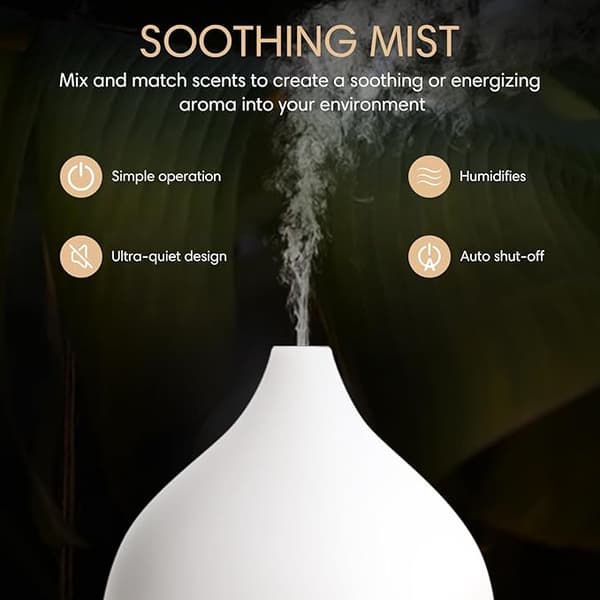 100 ml ultralyd aroma diffuser varmt lys luftfukter automatisk avslåing