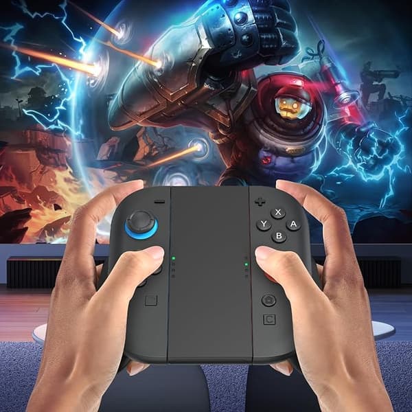 Switch 2 Controller Grip Tillbehör, Endast Grepp, Kontroll Ingår Ej