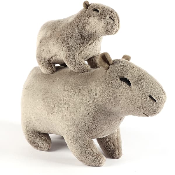 2 st Capybara Plyschleksak, Capybara Gosedjur, För Barn
