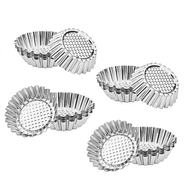 Muffinsform, mini pajform i rostfritt stål, muffinsform, bakverktyg