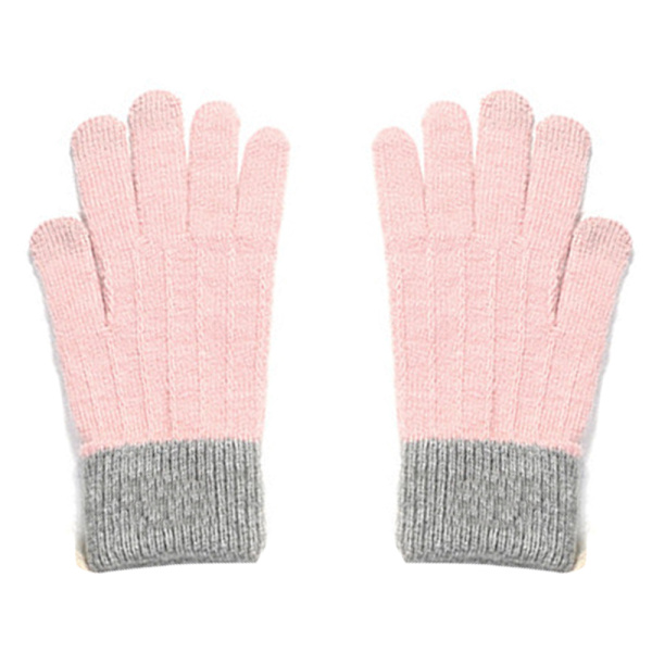Varma Vinterhandskar med Touchscreen, Termiska Handskar med Fleecefoder, Vindtäta Handskar Utomhuspresent, rosa