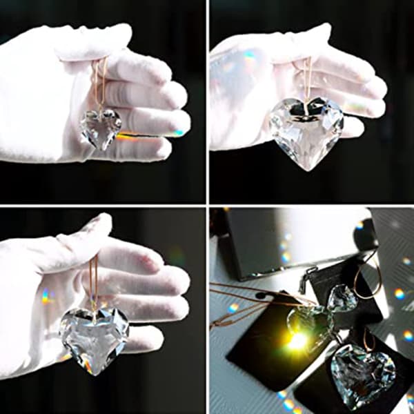 Hjerte Prisme Anheng Solfanger Prisme Suncatcher Kule Dekor