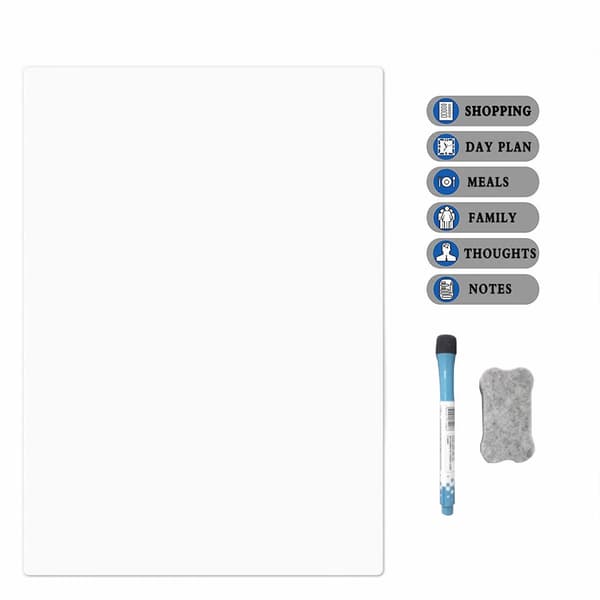 Magnetisk whiteboard for kjøleskap (hvit) A4