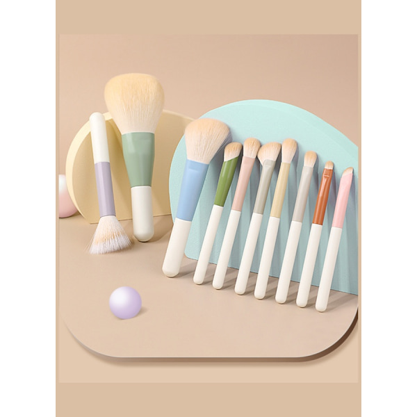 10 stycken Morandi mini sminkborstset