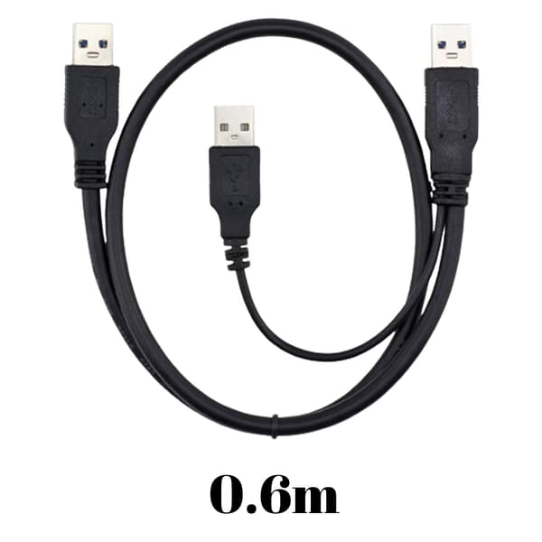 USB 3.0 Typ A till MICRO USB3.0 mobil hårddiskdatakabel med extra strömförsörjning