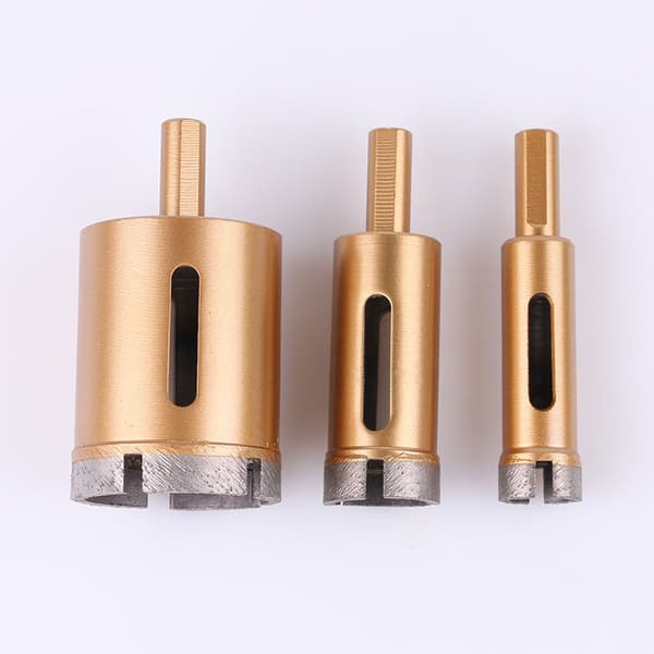 Triomphe 35 mm diamantbor med diamantspids til fliser, marmor, glas, hulsav og fliser, guld