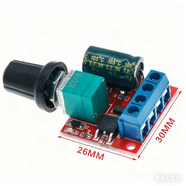 PWM DC Motorvarvtalsregulator 5V-35V Varvtalsregulatorbrytare 5A Omkopplingsfunktion LED-dimmer