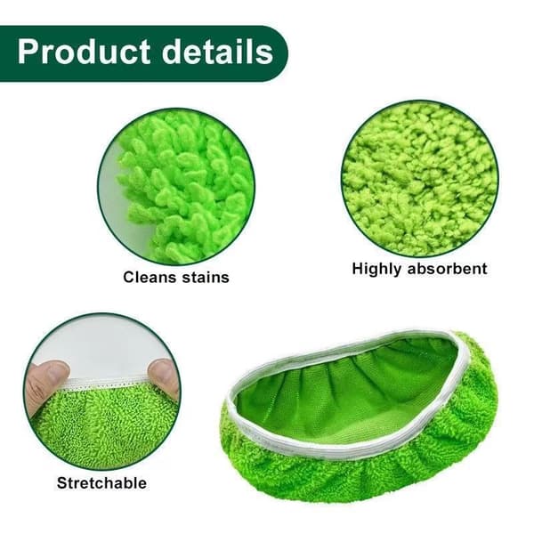 Genanvendelig moppepude, doven moppeklud 8pc