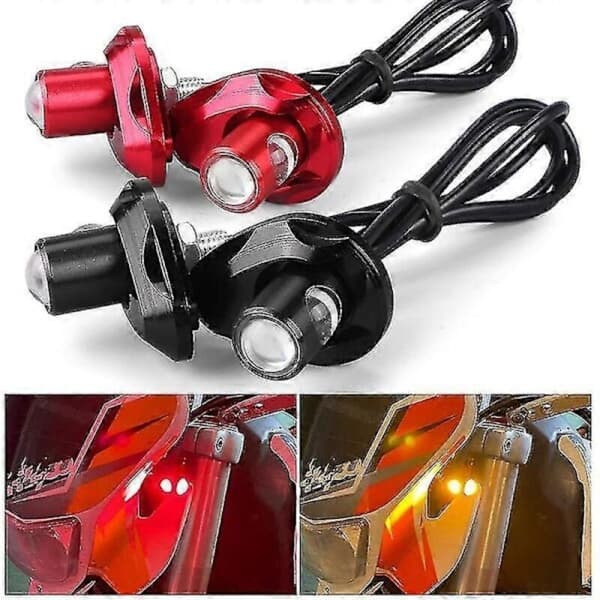 CNC Eagle Eye LED Motorcykellys, Blink/DRL/Bremse/Nummerpladelys