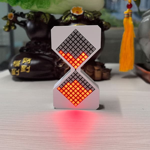 Digital LED Timeglas Timer Tyngdekraftsinduktion Elektronisk Lysende Sandur Desktop Dekompressionstimer til Børn Studerende Hjemmekontor