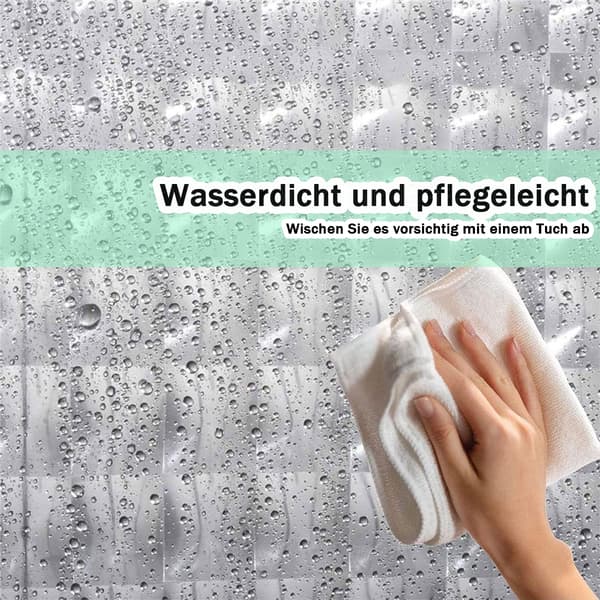 Dusjforheng for bad, transparent, vanntett, muggfritt