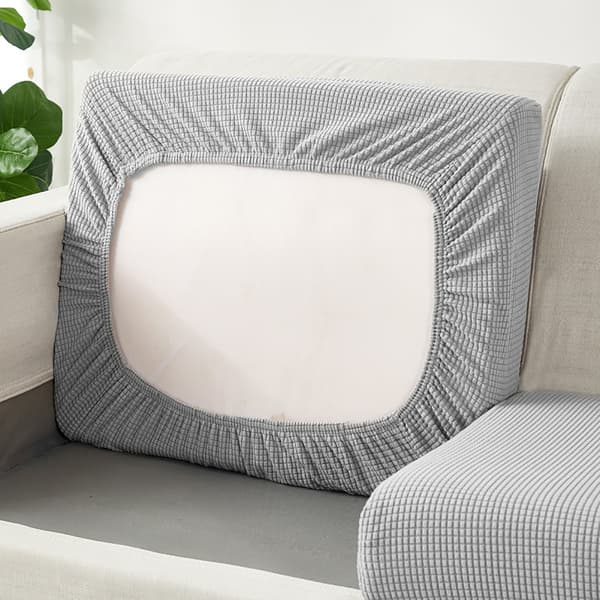 Överdrag för soffsittdyna, stretchigt överdrag för soffsittdyna, elastiska dynöverdrag, överdrag för soffsittdyna, halkfritt tyg tartan