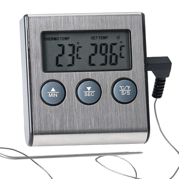 Kødtermometer Digital Stegetermometer Grilltermometer Ovn Trådløs