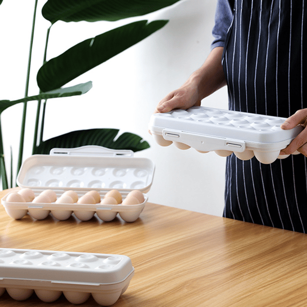 Stabelbar Eggeoppbevaringsbrett Grå 18 Egg (grå) (1 stk)