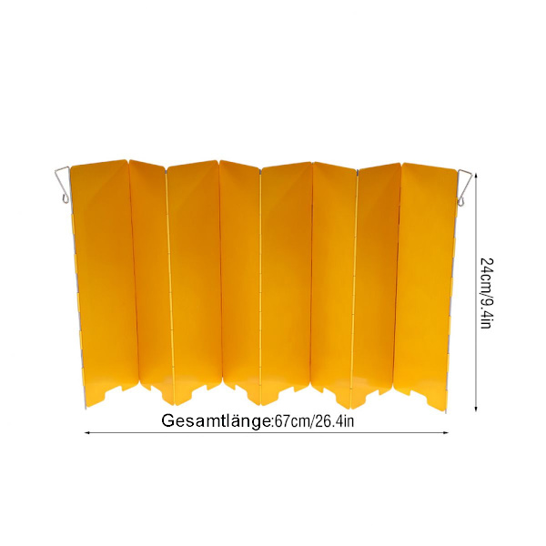 Campingkök Vindskydd 8 Paneler Aluminium Vindskydd