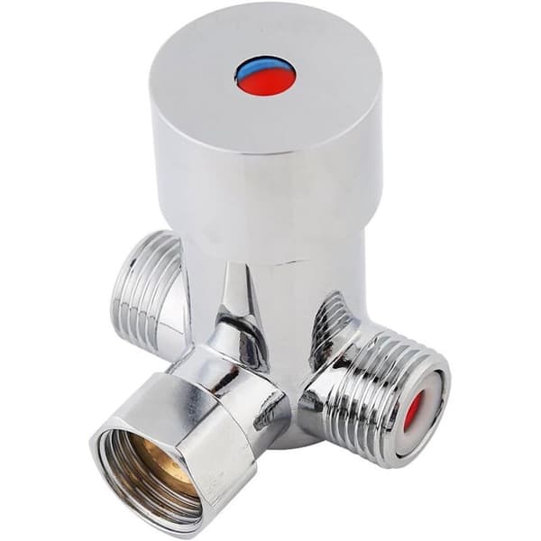 – Solid messing badebatteri – Standard G1/2 gevind – Kontraventiler for optimal temperaturkontrol