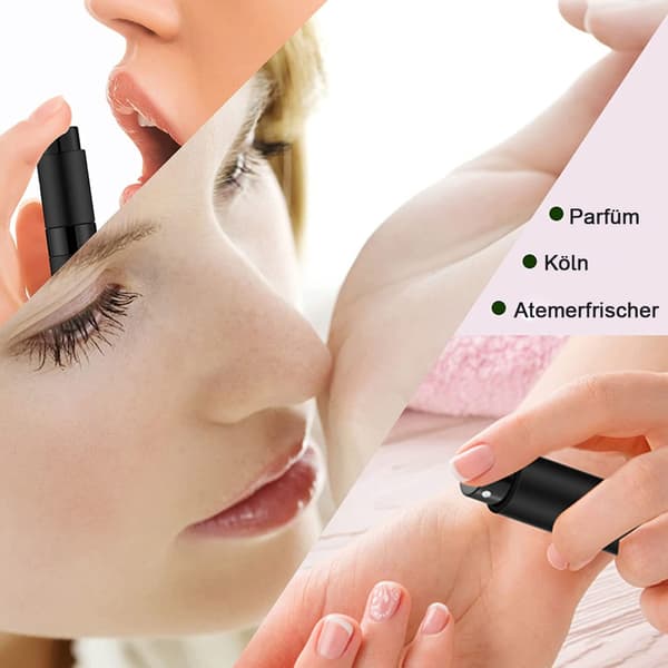 Parfymesprayflaske, påfyllbar for reise, håndveske, 8 ml, 4 stk
