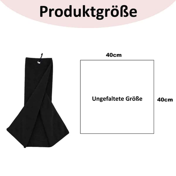 Vikt golfhandduk, premium mikrofibertyg, våffelmönster