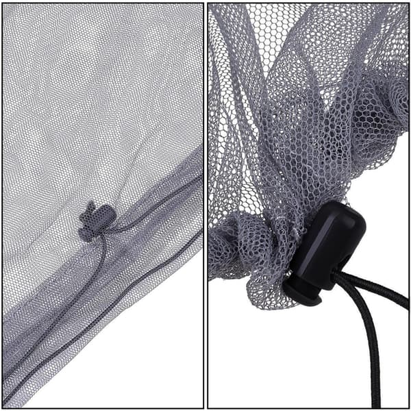 Mesh maske - 2 stk. grå - med top + 2 stk. separat opbevaringspose