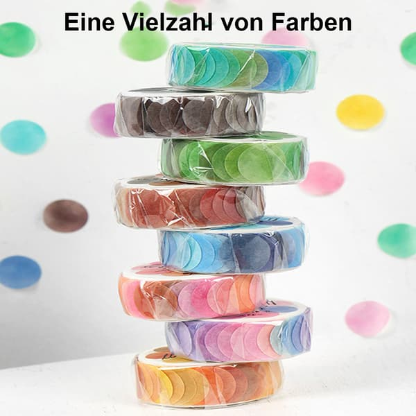 Washi Tape Sett Basic Skinny Maskering Dekorative Teiper for Kunst