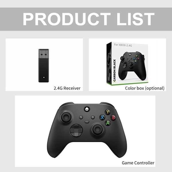 Trådløs Game Controller Adapter til Xbox One & Xbox Series X/S Sort Black