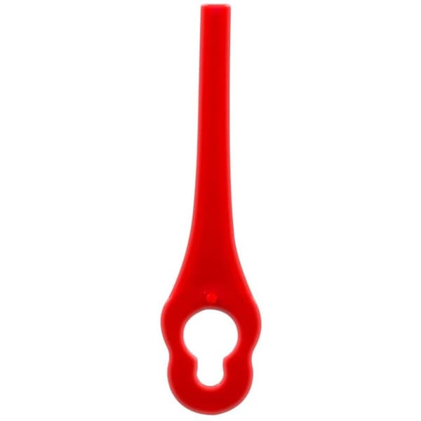 Pakke med 100 erstatningsplastblader for Florabest LIDL gresstrimmer, lengde 83 mm (pakke med 100)