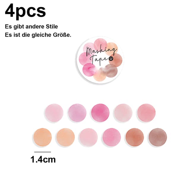 Washi Tape Sett Basic Skinny Maskering Dekorative Teiper for Kunst