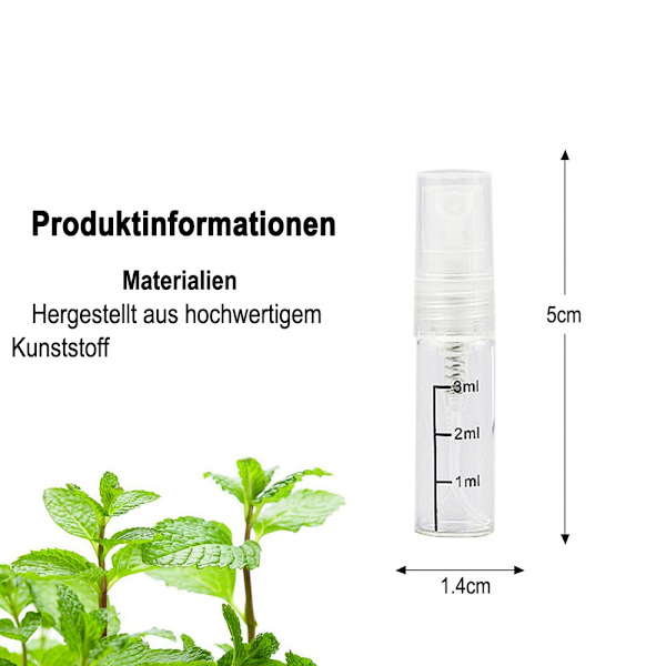 Mini Sprayflaskor Atomizer, Tomma Parfymflaskor Portabla