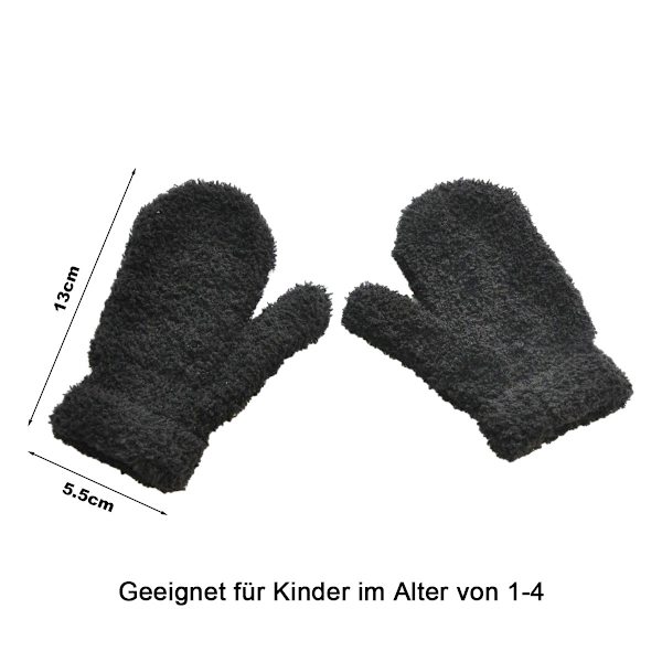 3 Par Vinter Barn Stickhandskar