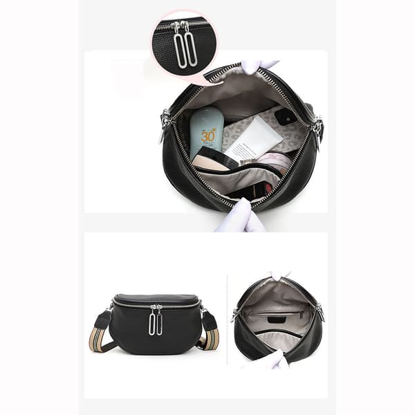 Ægte læder crossbody taske