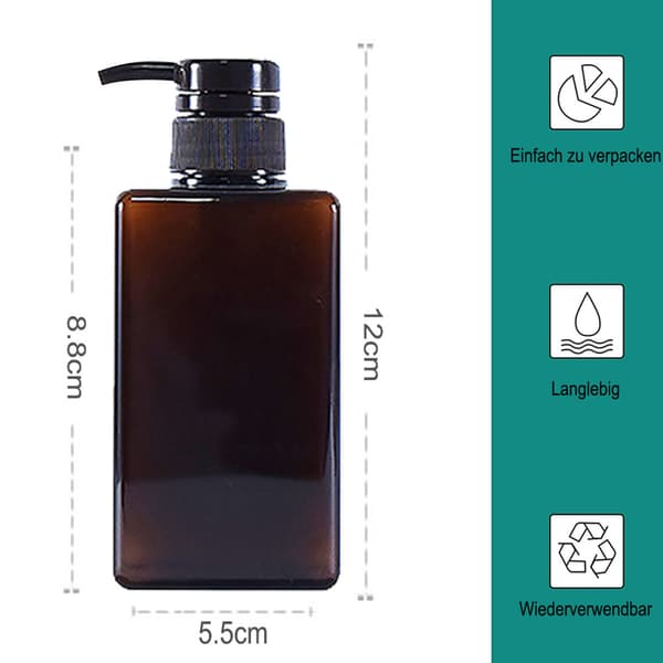 Shampo- og balsamflasker, Påfyllbare shampoflasker