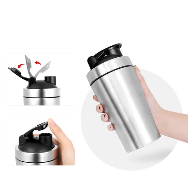 Proteinshaker i rustfritt stål, Classic Loop Shaker med BlenderBall